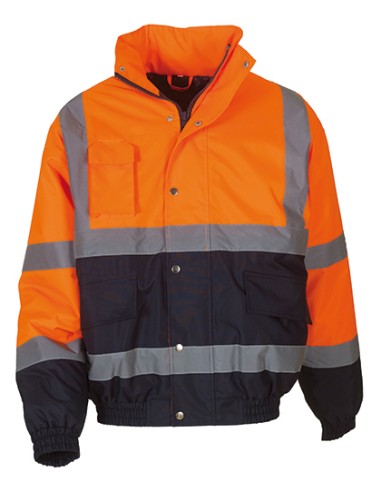 YOK-HVP218-Hi-Vis Two-Tone Bomber Jacket